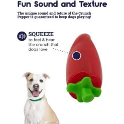Petstages Crunch Veggie Pepper Tough Dog Chew Toy 9 Petstages Crunch Veggie Pepper Tough Dog Chew Toy -Pup Haven Sales Store 227079 PT2. AC SS1800 V1636498280