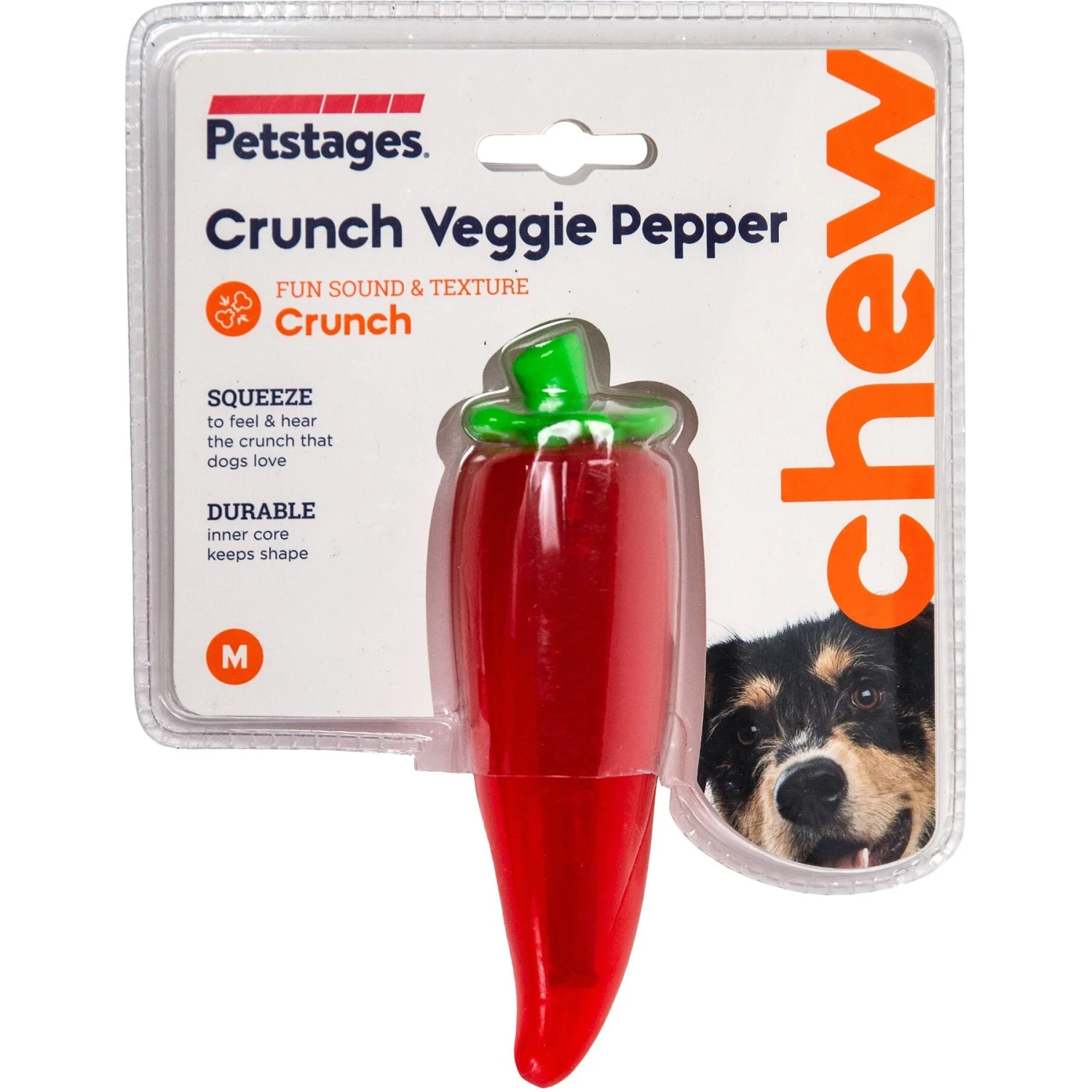 Petstages Crunch Veggie Pepper Tough Dog Chew Toy 7 Petstages Crunch Veggie Pepper Tough Dog Chew Toy - Image 7