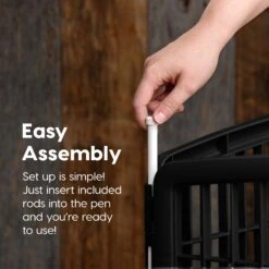 IRIS USA 8-Panel Dog Exercise Playpen, 34-in, Black 8 IRIS USA 8-Panel Dog Exercise Playpen, 34-in, Black -Pup Haven Sales Store 231622 PT2. AC SS1800 V1680787486