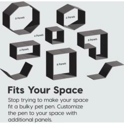 IRIS USA 8-Panel Dog Exercise Playpen, 34-in, Black 10 IRIS USA 8-Panel Dog Exercise Playpen, 34-in, Black -Pup Haven Sales Store 231622 PT4. AC SS1800 V1680812030