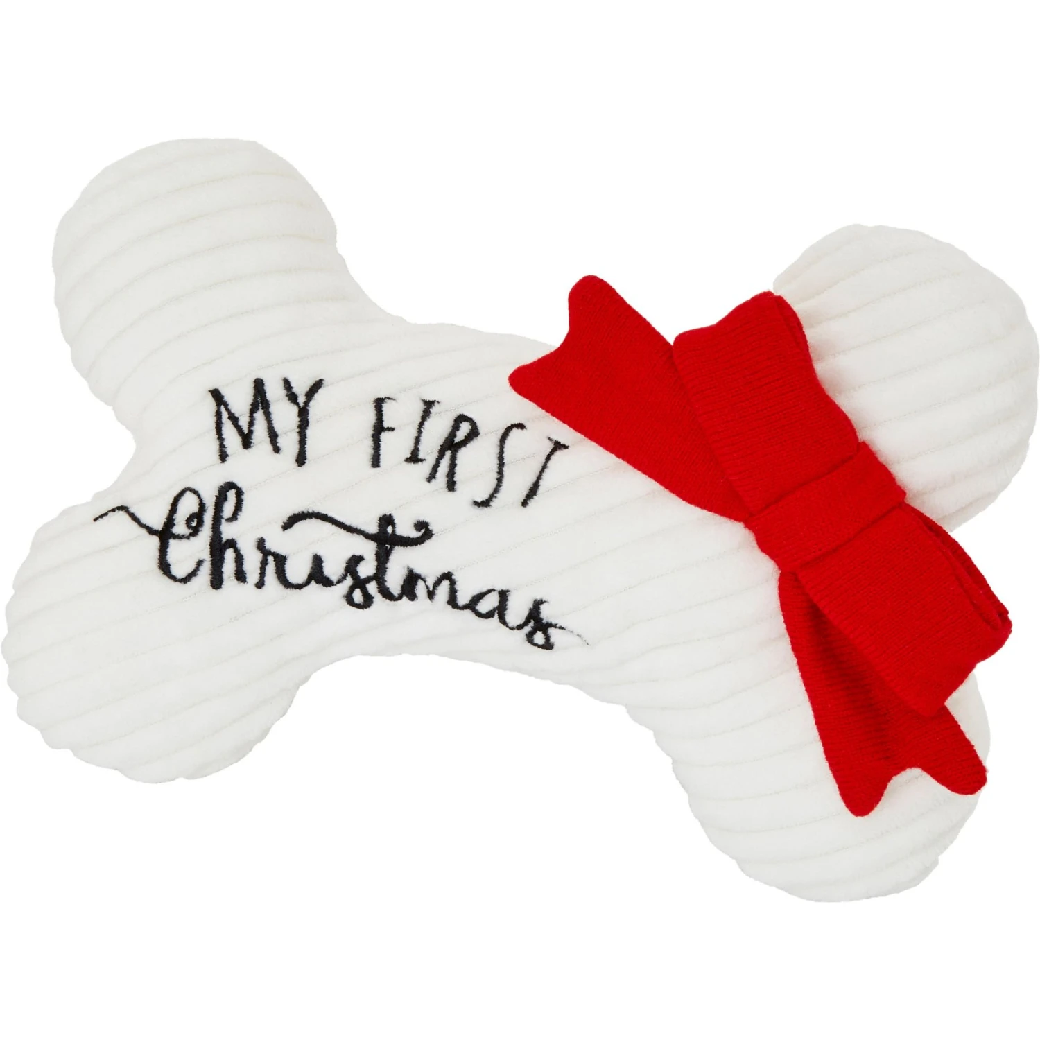 Frisco Holiday My First Christmas Bone Plush Squeaky Dog Toy 1 Frisco Holiday My First Christmas Bone Plush Squeaky Dog Toy