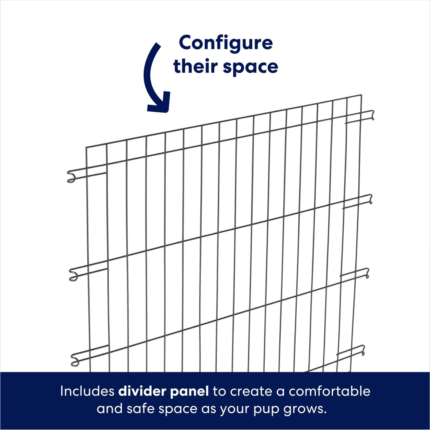 Frisco Heavy Duty Enhanced Lock Double Door Fold & Carry Wire Dog Crate & Mat Kit 6 Frisco Heavy Duty Enhanced Lock Double Door Fold & Carry Wire Dog Crate & Mat Kit - Image 6