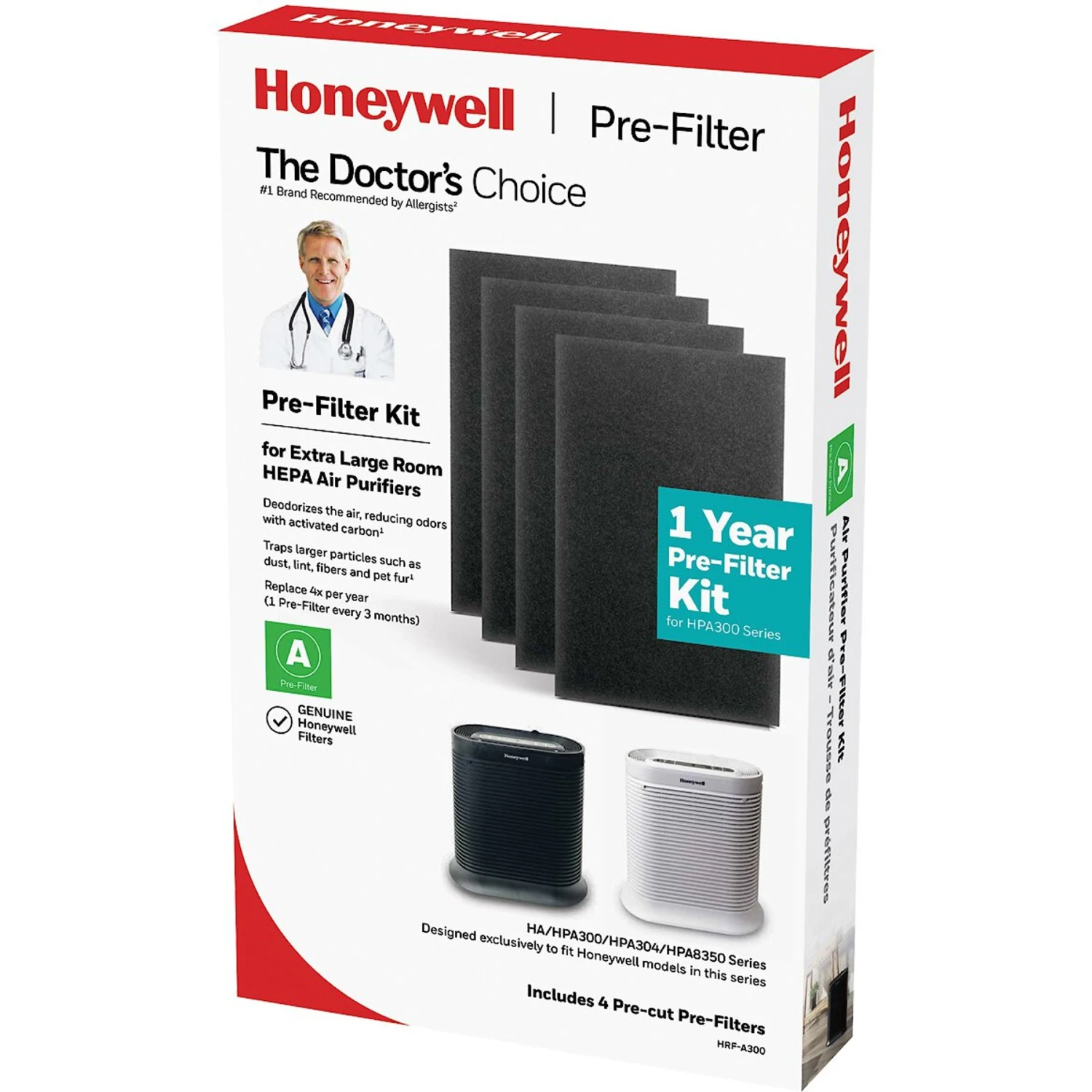 Honeywell HPA300 Series Extra-Large Room HEPA Air Purifier Pre-filter 1 Honeywell HPA300 Series Extra-Large Room HEPA Air Purifier Pre-filter