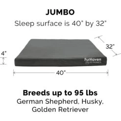 FurHaven Deluxe Oxford Orthopedic Indoor/Outdoor Dog & Cat Bed With Removable Cover -Pup Haven Sales Store 238773 PT4. AC SS1800 V1667228151