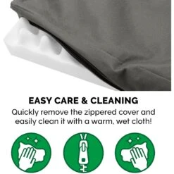 FurHaven Deluxe Oxford Orthopedic Indoor/Outdoor Dog & Cat Bed With Removable Cover -Pup Haven Sales Store 238773 PT7. AC SS1800 V1606391225