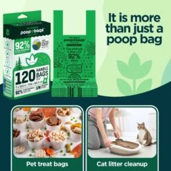 The Original Poop Bags Handle Tie Compostable Dog Poop Bags, 120 Count -Pup Haven Sales Store 239522 PT3. AC SS1800 V1695136206