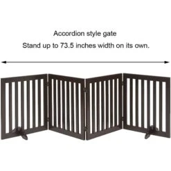 Unipaws 4 Panel Free Standing Dog Gate -Pup Haven Sales Store 241588 PT4. AC SS1800 V1600388190
