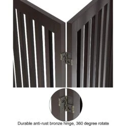 Unipaws 4 Panel Free Standing Dog Gate -Pup Haven Sales Store 241588 PT6. AC SS1800 V1600385781