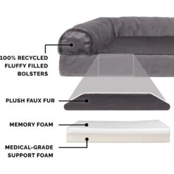 FurHaven Plush Deluxe Chaise Memory Top Cat & Dog Bed With Removable Cover 13 FurHaven Plush Deluxe Chaise Memory Top Cat & Dog Bed With Removable Cover -Pup Haven Sales Store 242789 PT4. AC SS1800 V1703800309