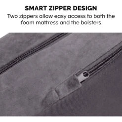 FurHaven Plush Deluxe Chaise Memory Top Cat & Dog Bed With Removable Cover 16 FurHaven Plush Deluxe Chaise Memory Top Cat & Dog Bed With Removable Cover -Pup Haven Sales Store 242789 PT7. AC SS1800 V1703800304