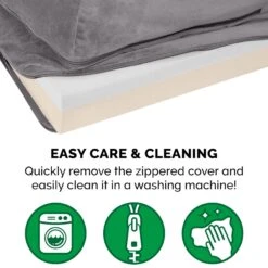 FurHaven Plush Deluxe Chaise Memory Top Cat & Dog Bed With Removable Cover 17 FurHaven Plush Deluxe Chaise Memory Top Cat & Dog Bed With Removable Cover -Pup Haven Sales Store 242789 PT8. AC SS1800 V1703800306