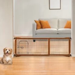 Richell Sitter Freestanding Dog Gate, Autumn Matte