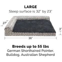 FurHaven Southwest Kilim Cooling Gel Deluxe Chaise Dog & Cat Bed -Pup Haven Sales Store 244452 PT4. AC SS1800 V1667228004