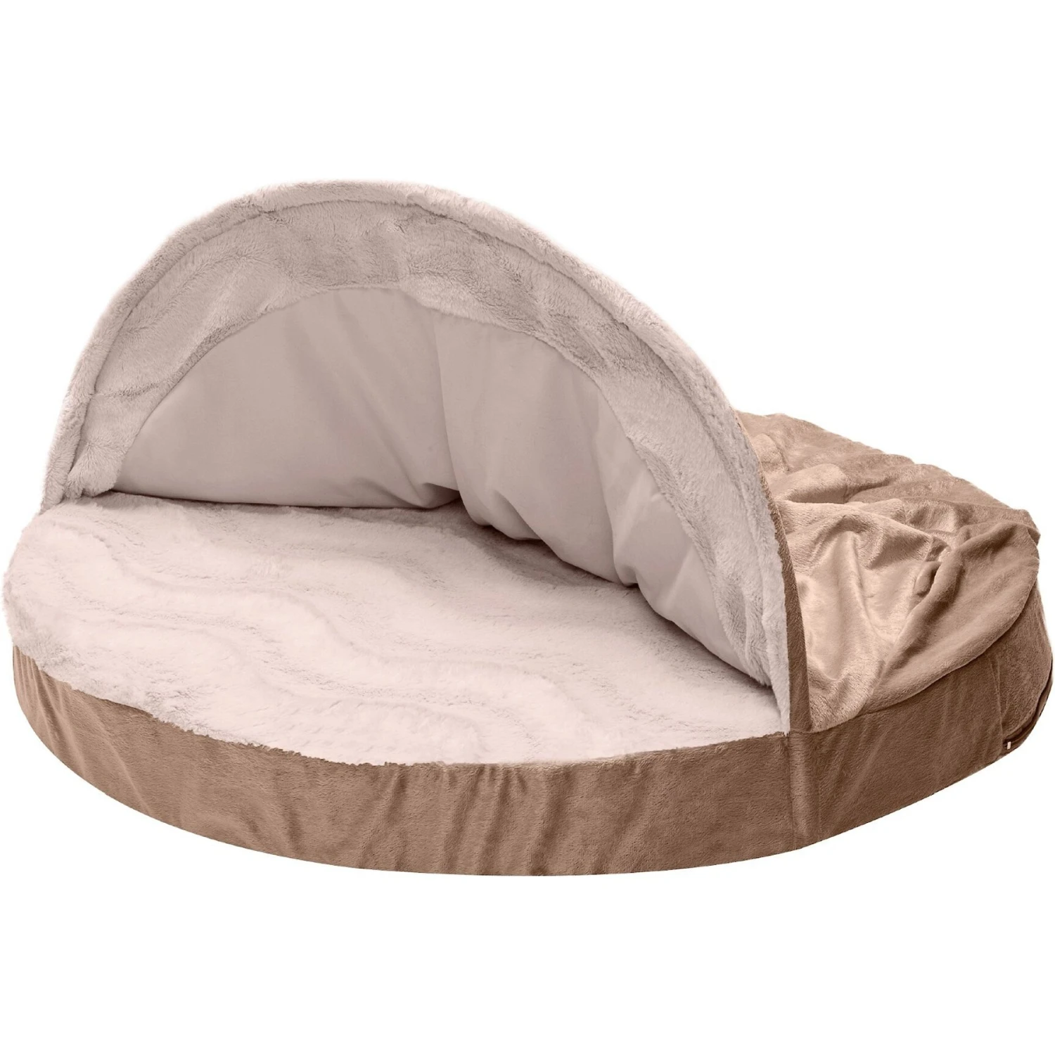 FurHaven Wave Fur & Velvet Orthopedic Snuggery Dog & Cat Bed 3 FurHaven Wave Fur & Velvet Orthopedic Snuggery Dog & Cat Bed - Image 3