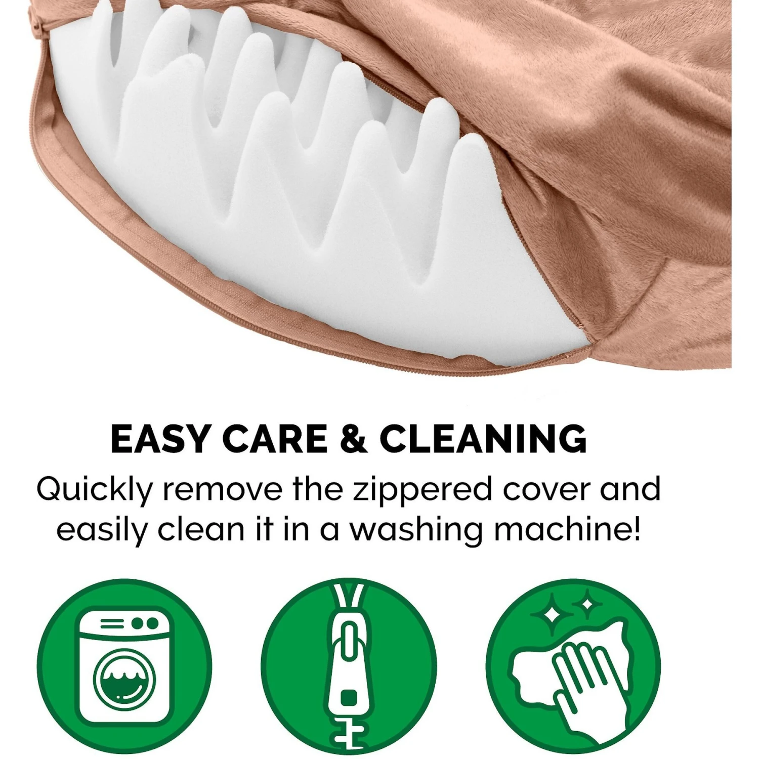 FurHaven Wave Fur & Velvet Orthopedic Snuggery Dog & Cat Bed 8 FurHaven Wave Fur & Velvet Orthopedic Snuggery Dog & Cat Bed - Image 8