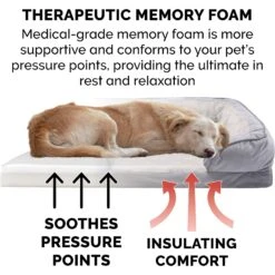 FurHaven Velvet Waves Perfect Comfort Memory Foam Bolster Cat & Dog Bed With Removable Cover -Pup Haven Sales Store 244642 PT6. AC SS1800 V1602829881