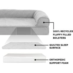 FurHaven Quilted Full Support Orthopedic Sofa Dog & Cat Bed -Pup Haven Sales Store 251838 PT5. AC SS1800 V1611070692