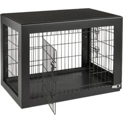 Frisco Double Door Furniture Style Dog Crate, Black -Pup Haven Sales Store 253026 PT5. AC SS1800 V1617644239