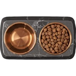 Frisco Copper Stainless Steel Double Dog & Cat Bowls With Black Marble Stand 13 Frisco Copper Stainless Steel Double Dog & Cat Bowls With Black Marble Stand -Pup Haven Sales Store 253058 PT5. AC SS1800 V1616595394