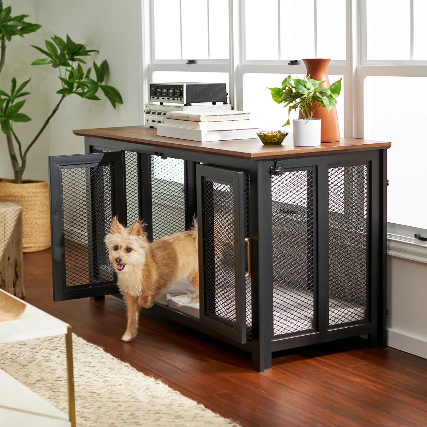 Frisco "Venice" Dog Crate Credenza & Mat Kit 1 Frisco "Venice" Dog Crate Credenza & Mat Kit