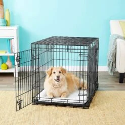 Frisco Heavy Duty Fold & Carry Double Door Collapsible Wire Dog Crate & Frisco Wire Dog & Small Pet Exercise Pen With Step-Through Door -Pup Haven Sales Store 255537 PT2. AC SS1800 V1603646531
