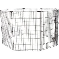 Frisco Heavy Duty Fold & Carry Double Door Collapsible Wire Dog Crate & Frisco Wire Dog & Small Pet Exercise Pen With Step-Through Door -Pup Haven Sales Store 255537 PT3. AC SS1800 V1603646527