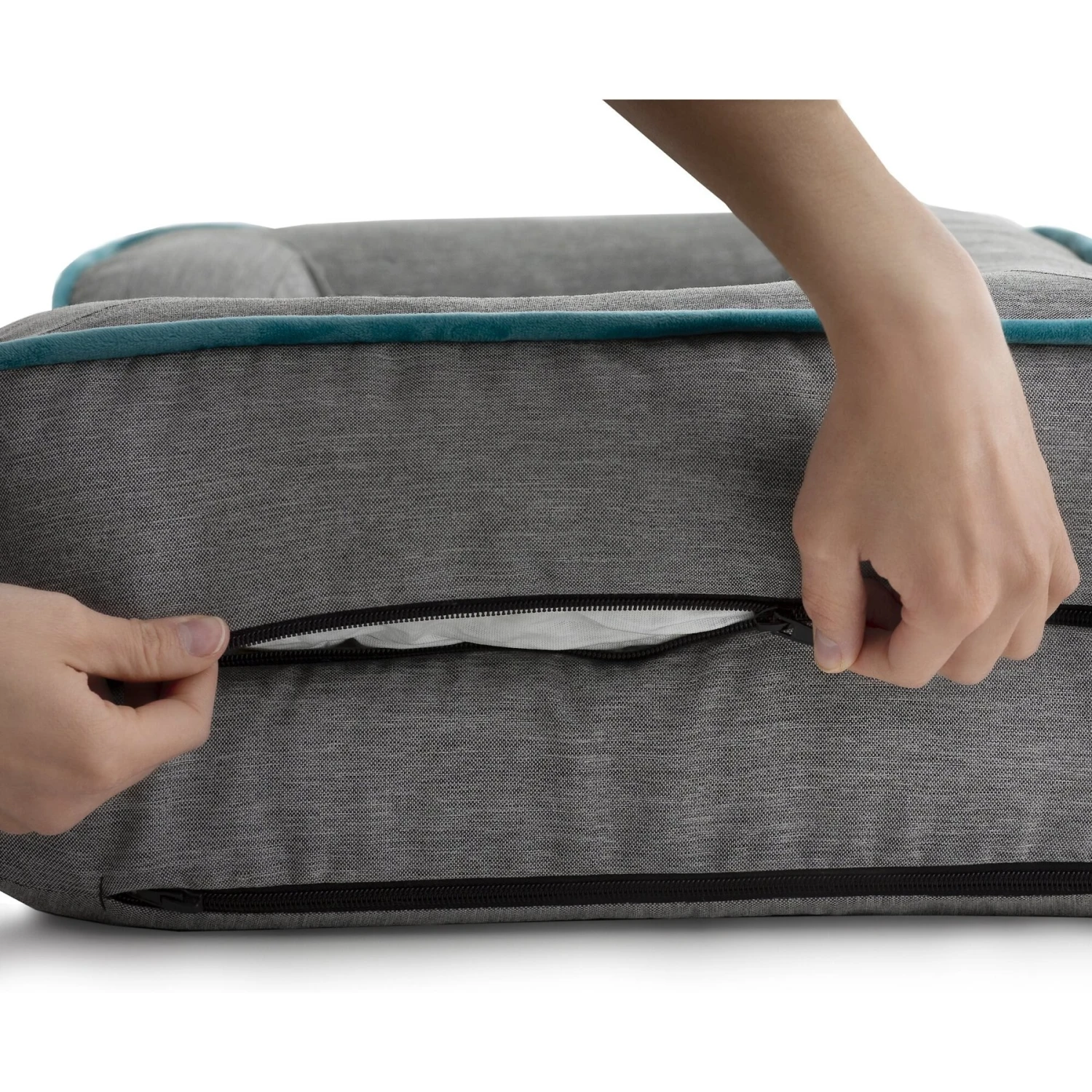 Brindle Orthopedic Bolster Dog & Cat Bed With Removable Cover 4 Brindle Orthopedic Bolster Dog & Cat Bed With Removable Cover - Image 4