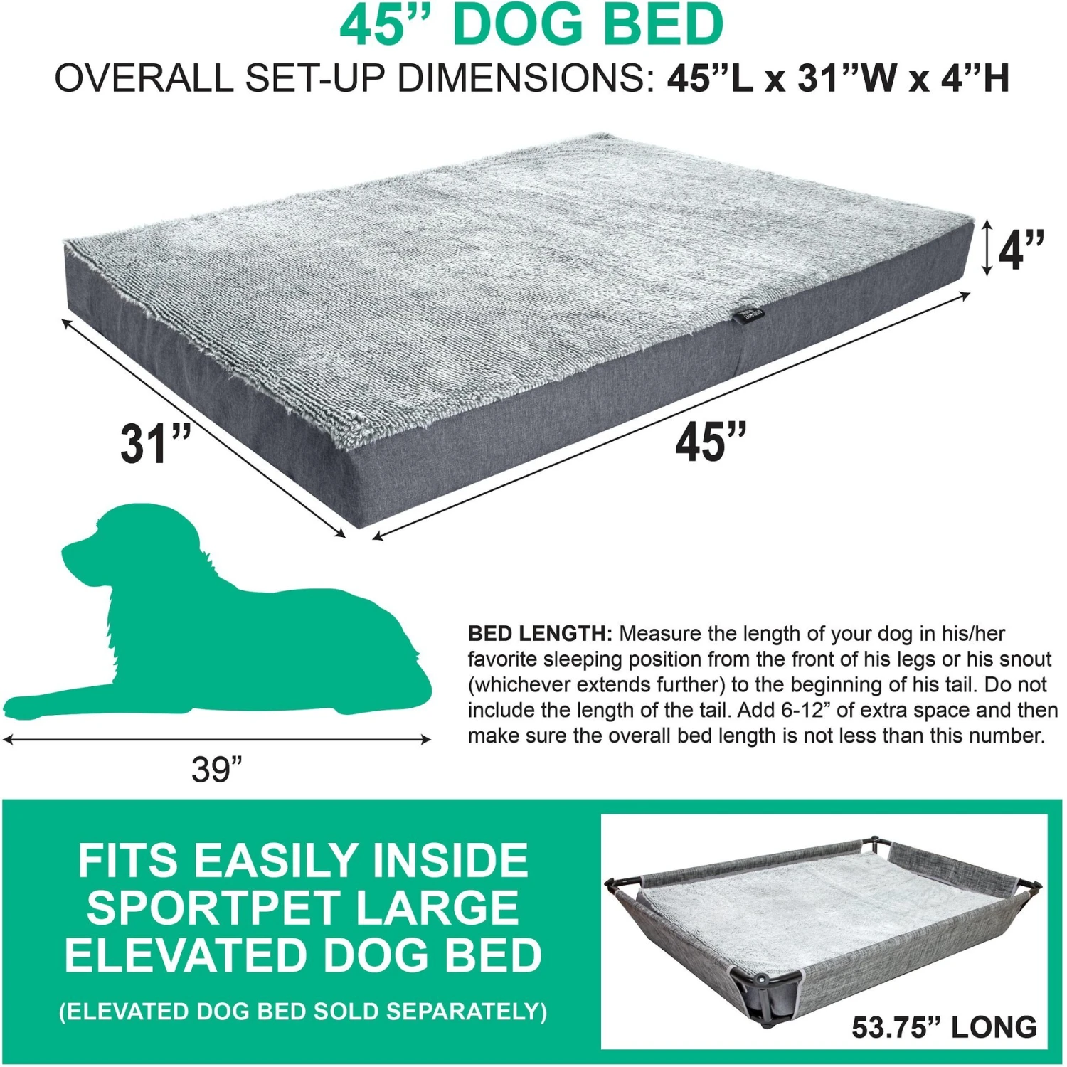 Sport Pet Deluxe Mattress Dog Bed 2 Sport Pet Deluxe Mattress Dog Bed - Image 2