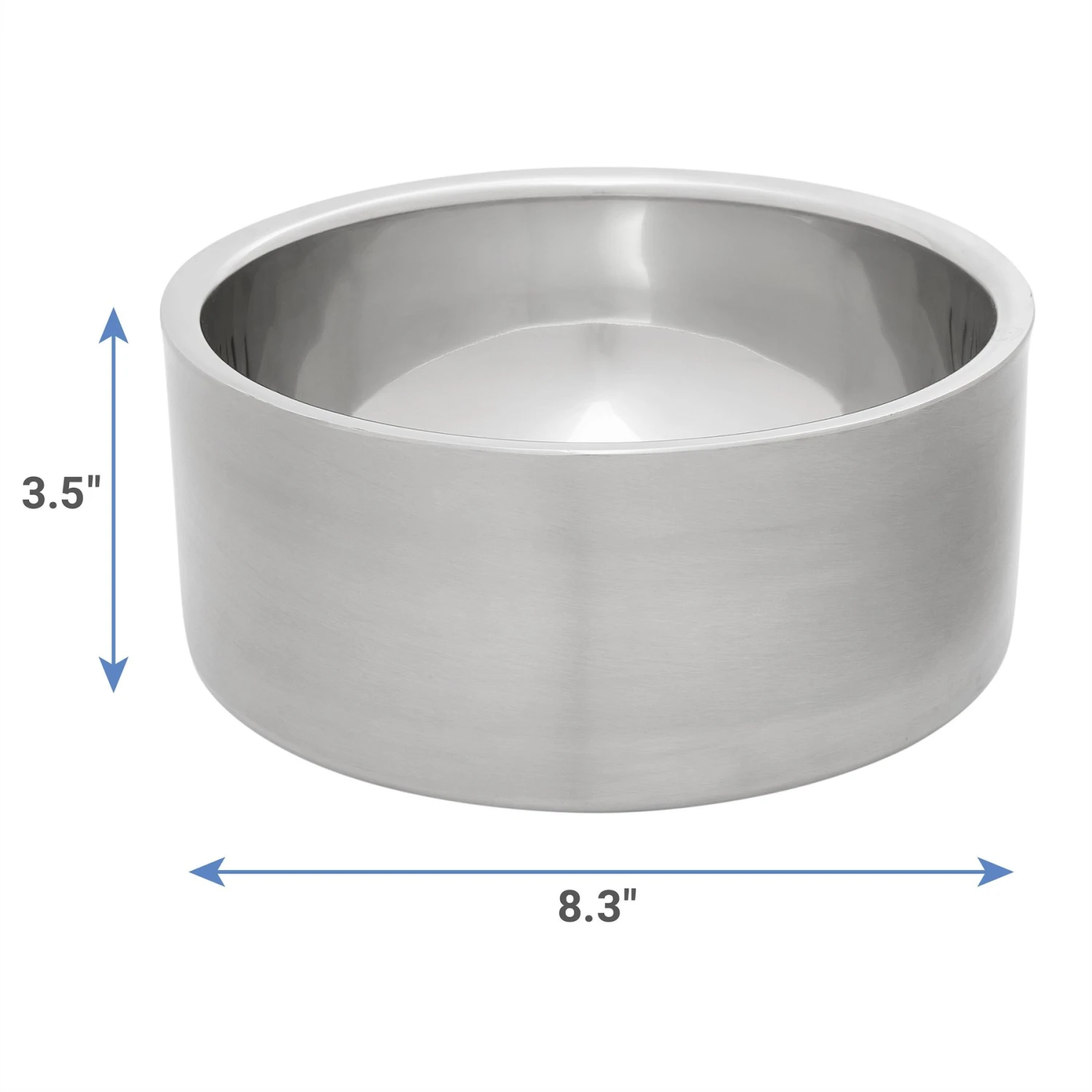 Frisco Insulated Non-Skid Stainless Steel Dog & Cat Bowl 2 Frisco Insulated Non-Skid Stainless Steel Dog & Cat Bowl - Image 2