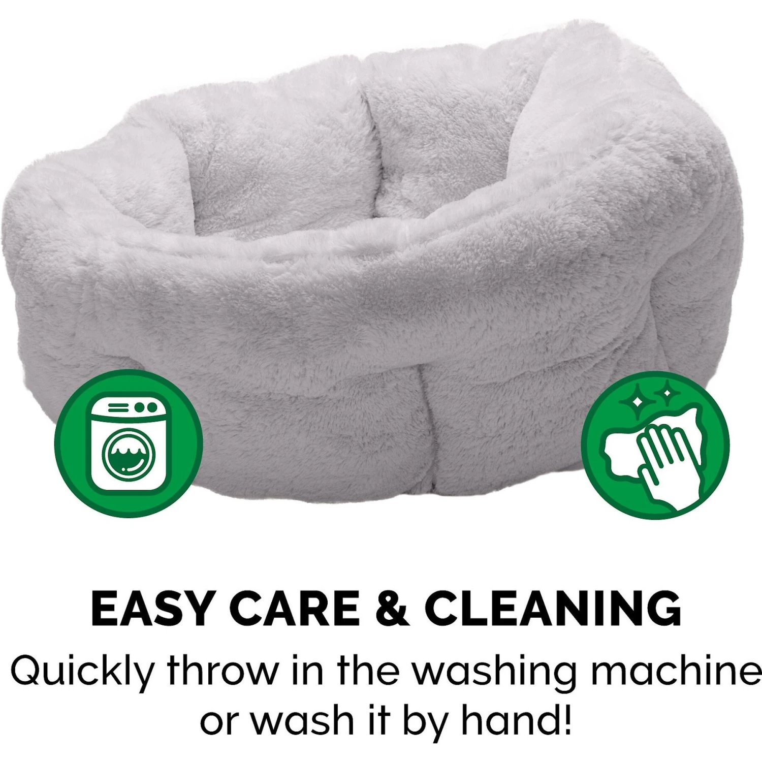 FurHaven Luxury Faux Fur Self-Warming Hi-Lo Donut Cat & Dog Bed 7 FurHaven Luxury Faux Fur Self-Warming Hi-Lo Donut Cat & Dog Bed - Image 7