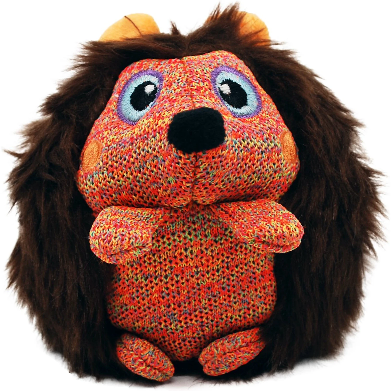 KONG ZigWigz Hedgehog Squeaky Plush Dog Toy, Medium 1 KONG ZigWigz Hedgehog Squeaky Plush Dog Toy, Medium