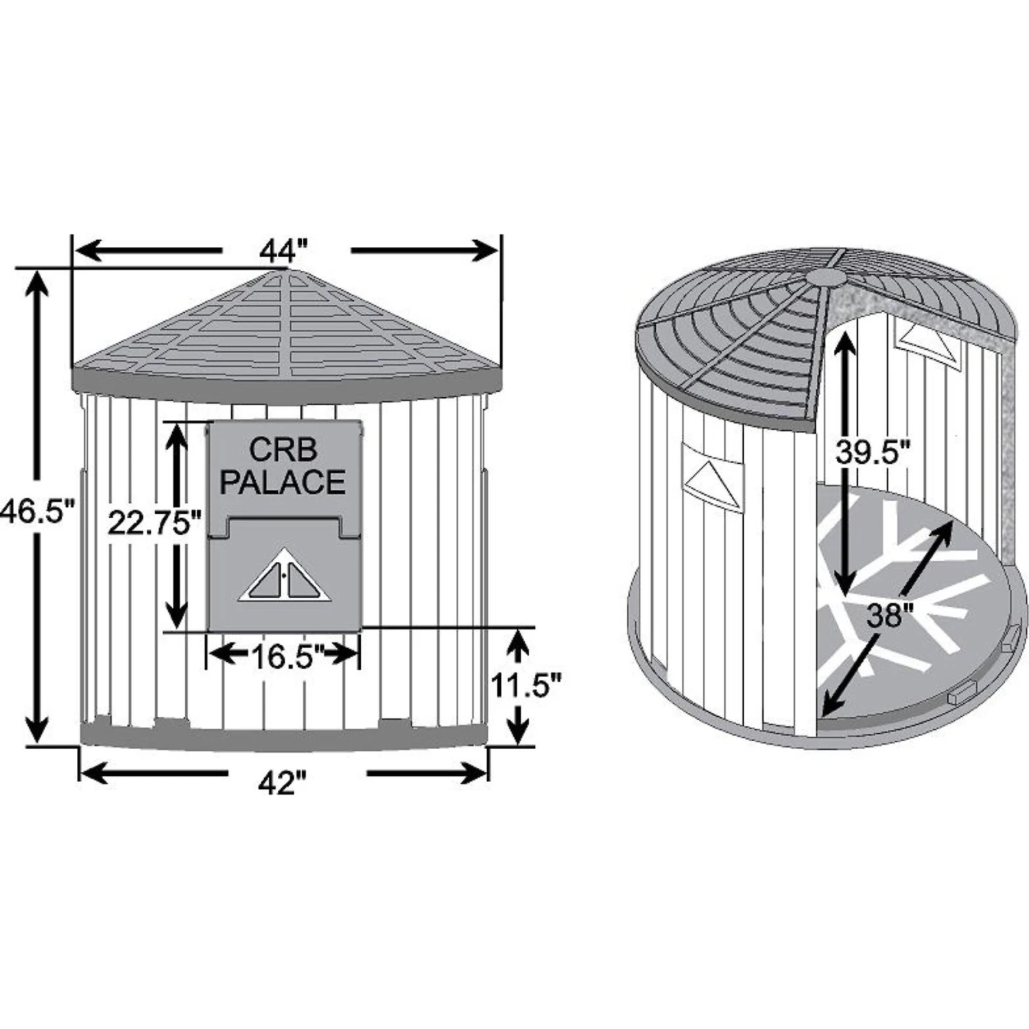 Dog Palace CRB Insulated Heated Dog House 2 Dog Palace CRB Insulated Heated Dog House - Image 2