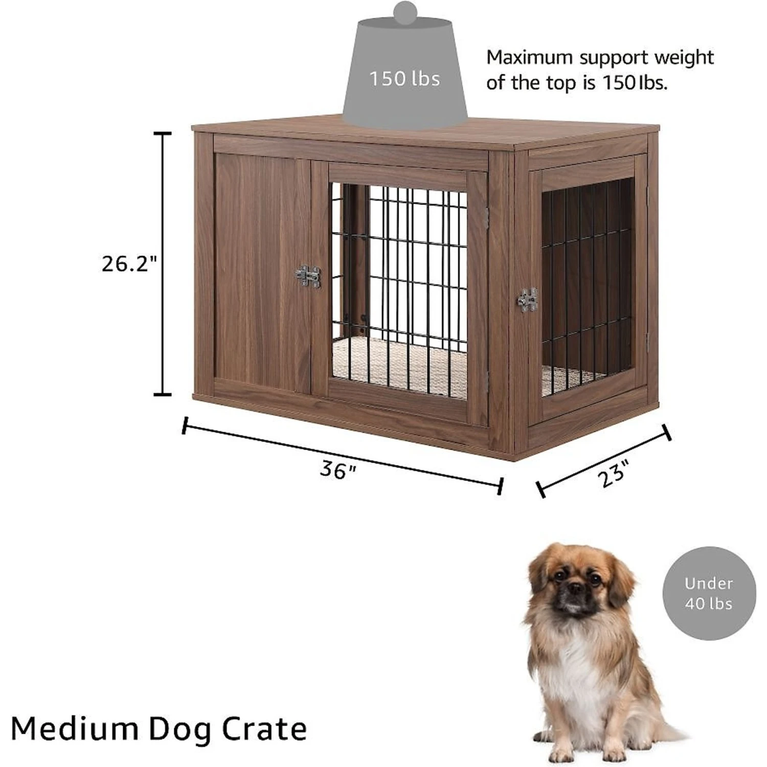 Unipaws Furniture Style Dog Crate 2 Unipaws Furniture Style Dog Crate - Image 2