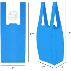 Doggie Walk Bags Baby Powder Scented Tie Handle Zoo Keeper Dog Poop Bags, Blue, 35 Count -Pup Haven Sales Store 264721 PT4. AC SS1800 V1610756159