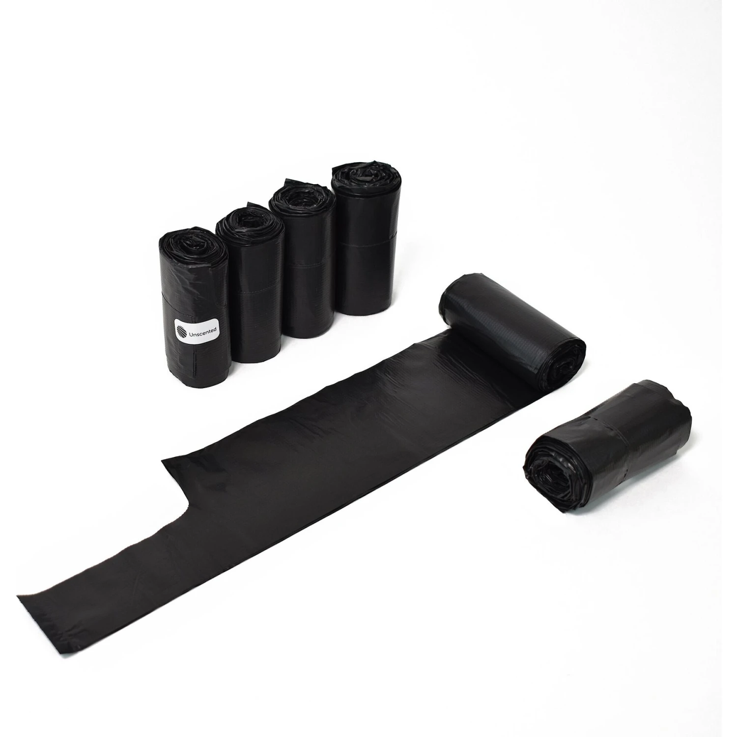 Doggie Walk Bags Uncented Tie Handle Dog Poop Bags, Black, 72 Count 3 Doggie Walk Bags Uncented Tie Handle Dog Poop Bags, Black, 72 Count - Image 3