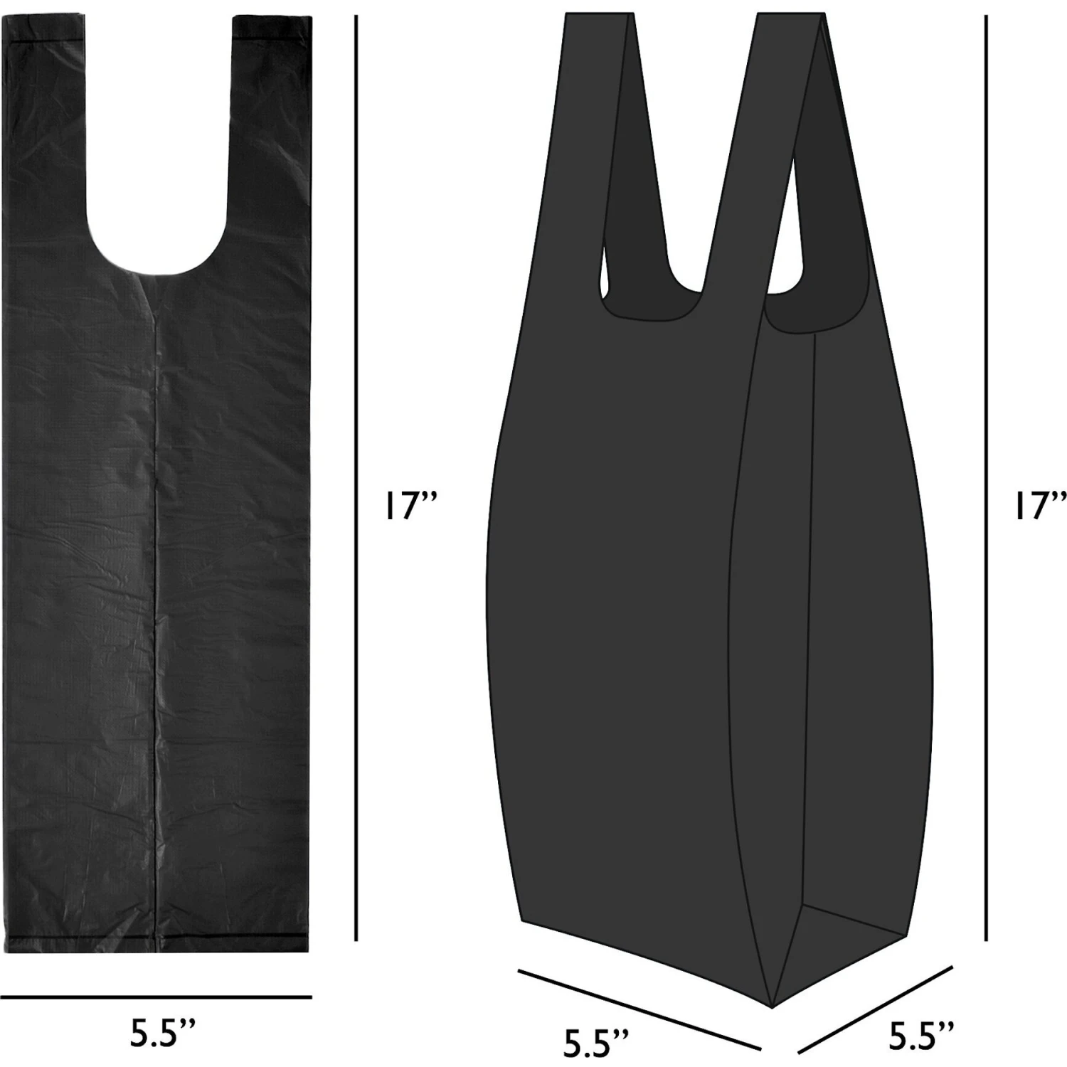 Doggie Walk Bags Uncented Tie Handle Dog Poop Bags, Black, 72 Count 4 Doggie Walk Bags Uncented Tie Handle Dog Poop Bags, Black, 72 Count - Image 4