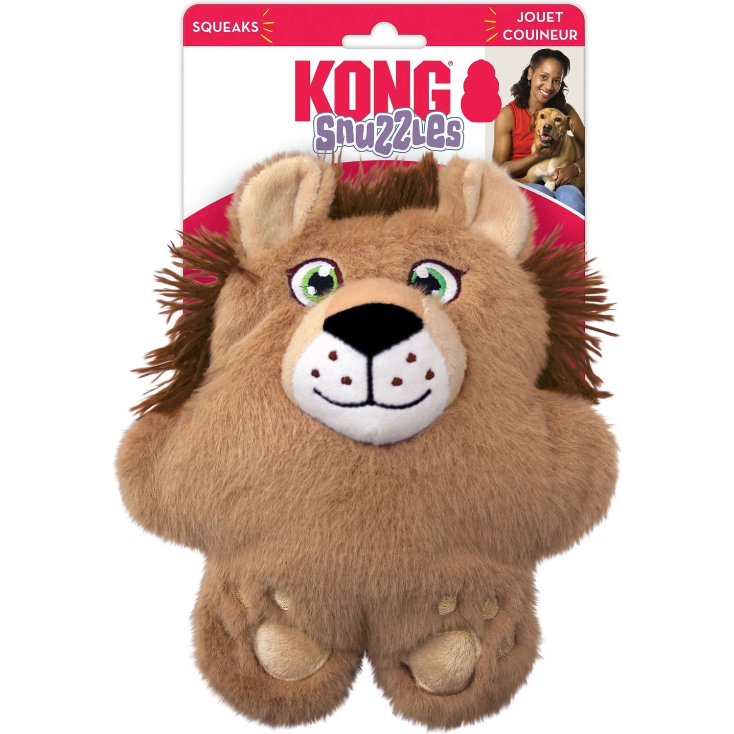 KONG Snuzzles Lion Dog Toy 4 KONG Snuzzles Lion Dog Toy - Image 4