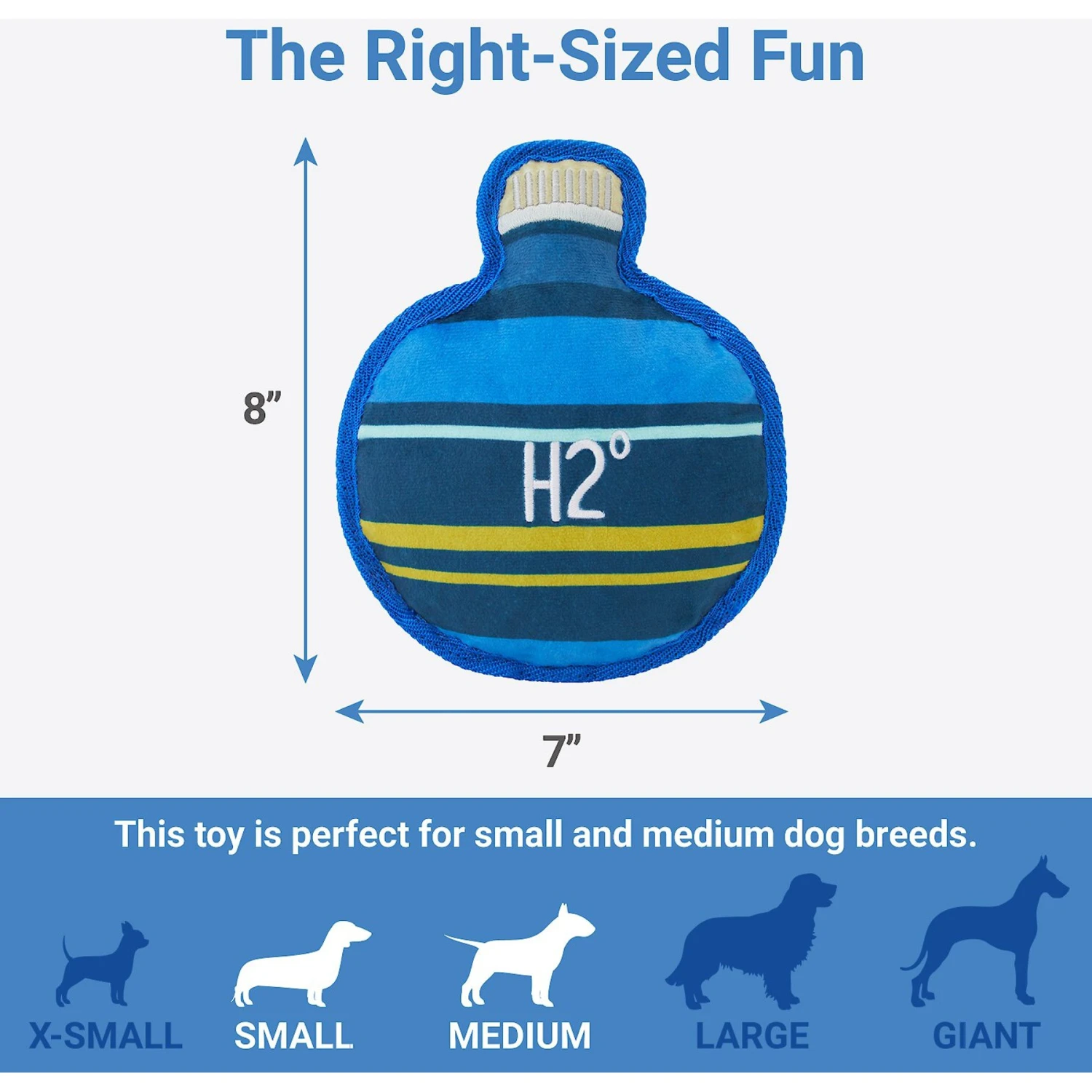 Frisco Camping Canteen Plush With Rope Squeaky Dog Toy 2 Frisco Camping Canteen Plush With Rope Squeaky Dog Toy - Image 2