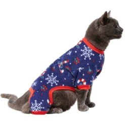 Frisco Snowy Nights Dog & Cat Cozy Polar Fleece PJs -Pup Haven Sales Store 276448 PT2. AC SS1800 V1637683010