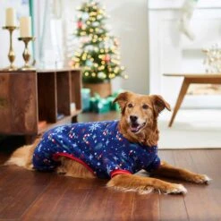 Frisco Snowy Nights Dog & Cat Cozy Polar Fleece PJs -Pup Haven Sales Store 276448 PT5. AC SS1800 V1637672189