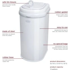 Ubbi® Ubbi Stainless Steel Dog & Cat Waste Pail 8 Ubbi® Ubbi Stainless Steel Dog & Cat Waste Pail -Pup Haven Sales Store 279122 PT2. AC SS1800 V1701011175