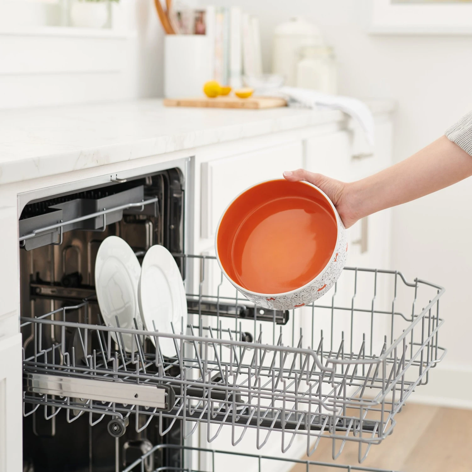 Disney Winnie The Pooh Orange No-Skid Ceramic Dog & Cat Bowl 6 Disney Winnie The Pooh Orange No-Skid Ceramic Dog & Cat Bowl - Image 6