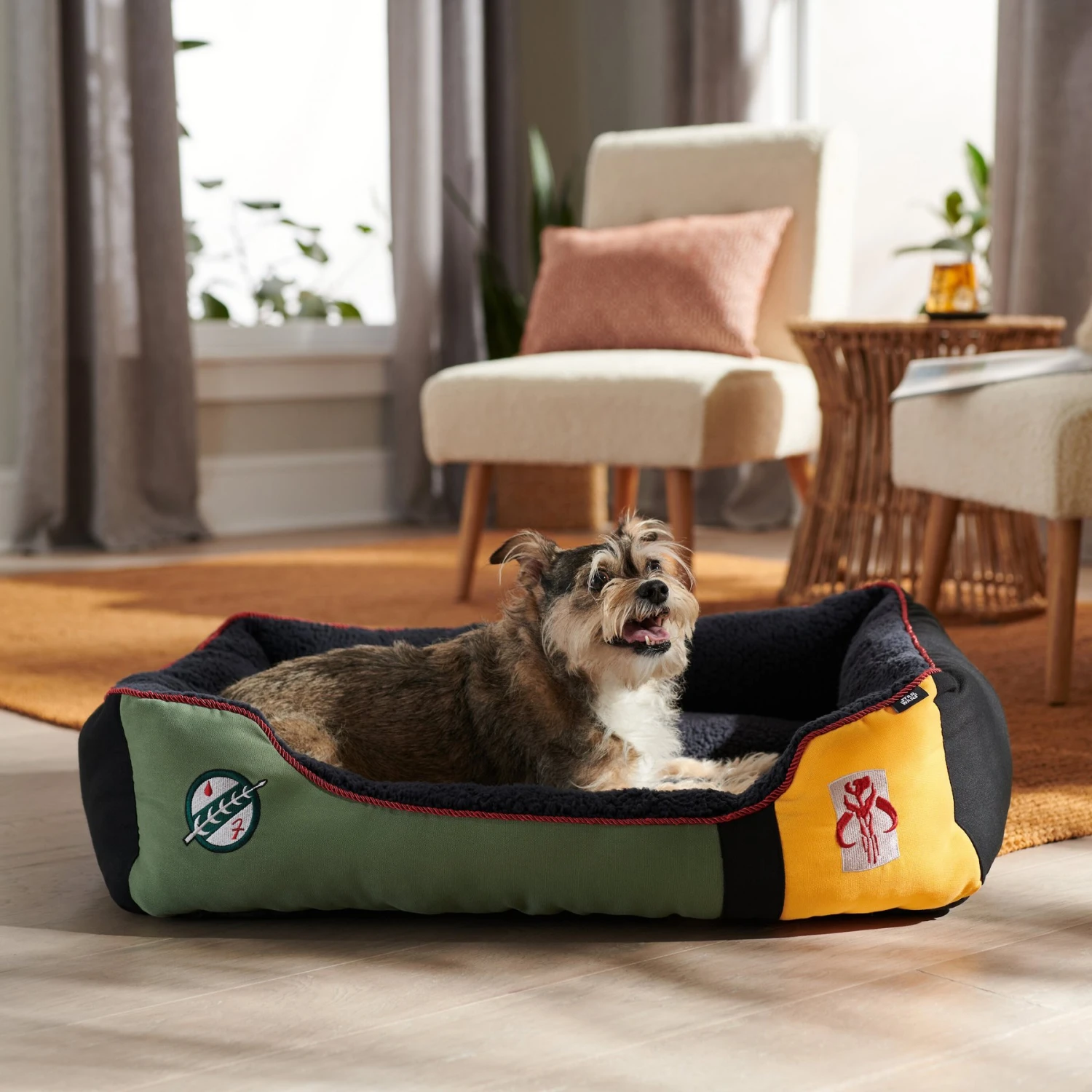 STAR WARS BOBA FETT Bolster Dog & Cat Bed 1 STAR WARS BOBA FETT Bolster Dog & Cat Bed