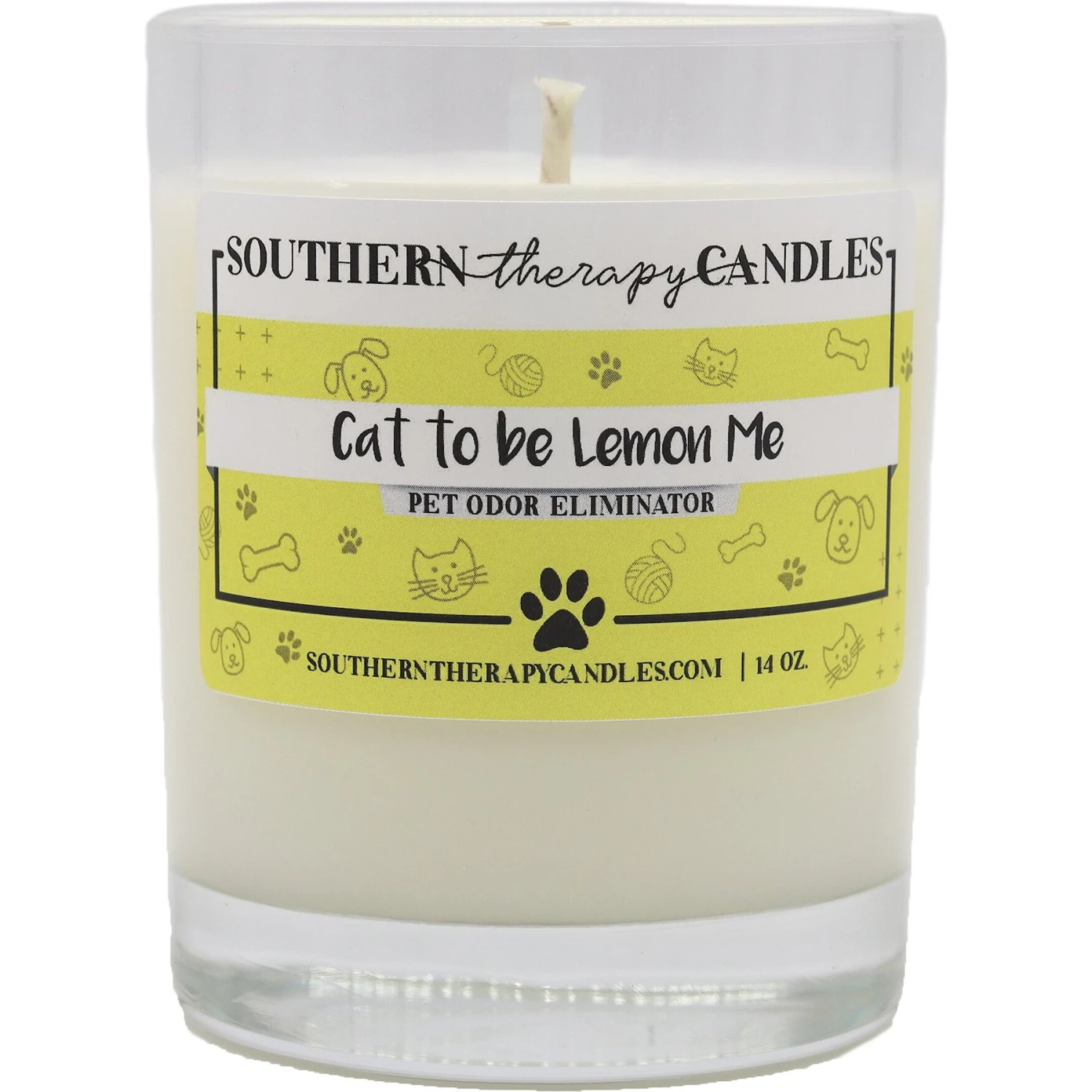 Southern Therapy Candles Cat To Be Lemon Me Odor Eliminator Candle 1 Southern Therapy Candles Cat To Be Lemon Me Odor Eliminator Candle