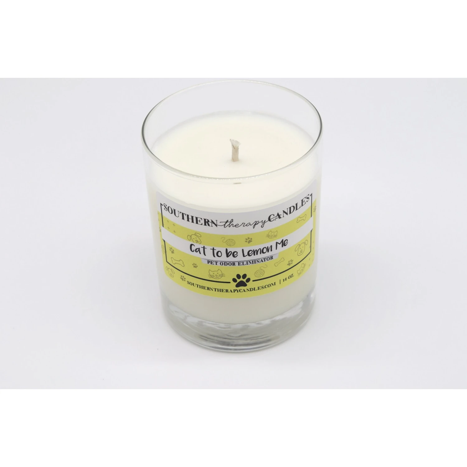 Southern Therapy Candles Cat To Be Lemon Me Odor Eliminator Candle 2 Southern Therapy Candles Cat To Be Lemon Me Odor Eliminator Candle - Image 2