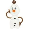 Disney Frozen's Olaf Plush With Rope Squeaky Dog Toy