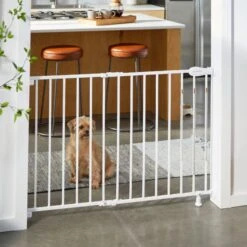 Summer Top Of Stairs Simple To Secure Metal Dog Gate