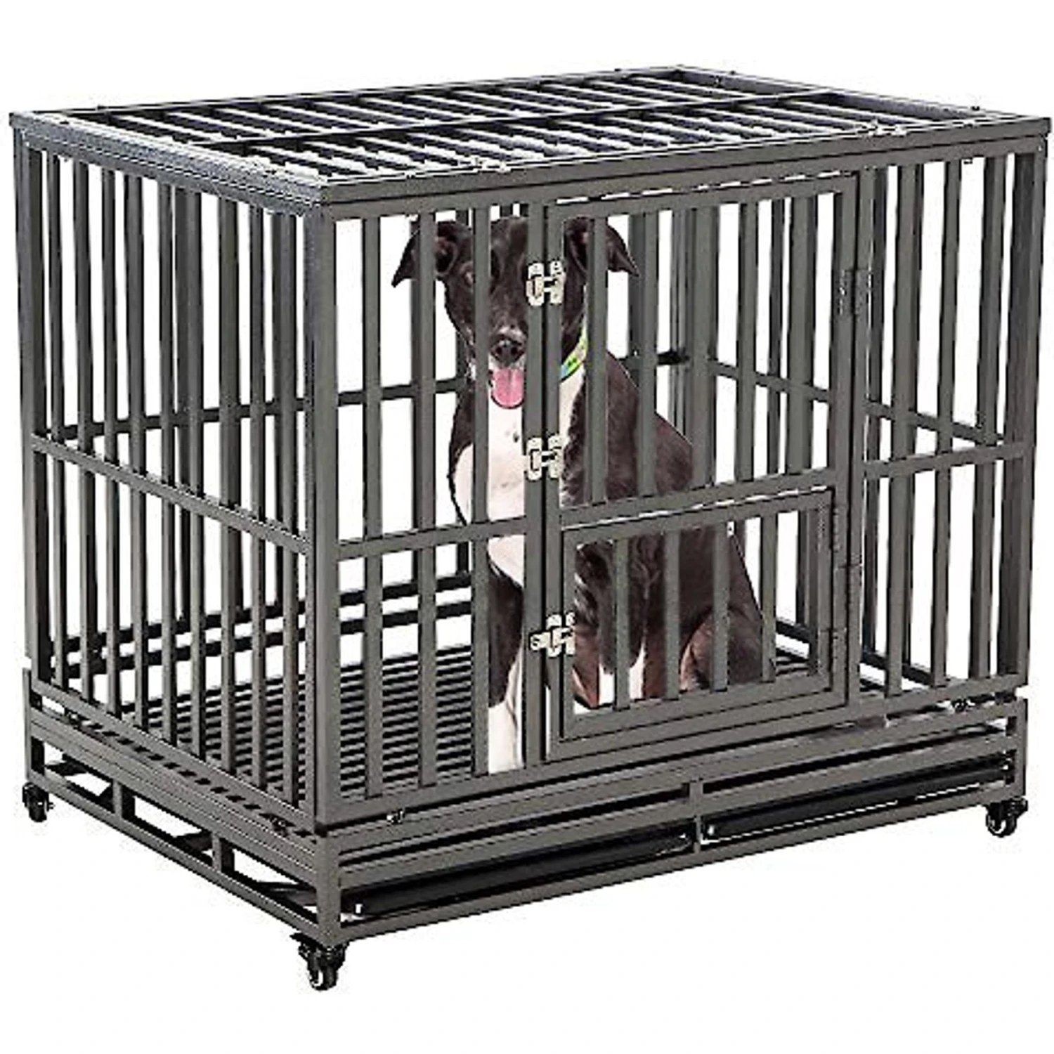 SMONTER Heavy Duty I Shape Dog Crate & Playpen 3 SMONTER Heavy Duty I Shape Dog Crate & Playpen - Image 3