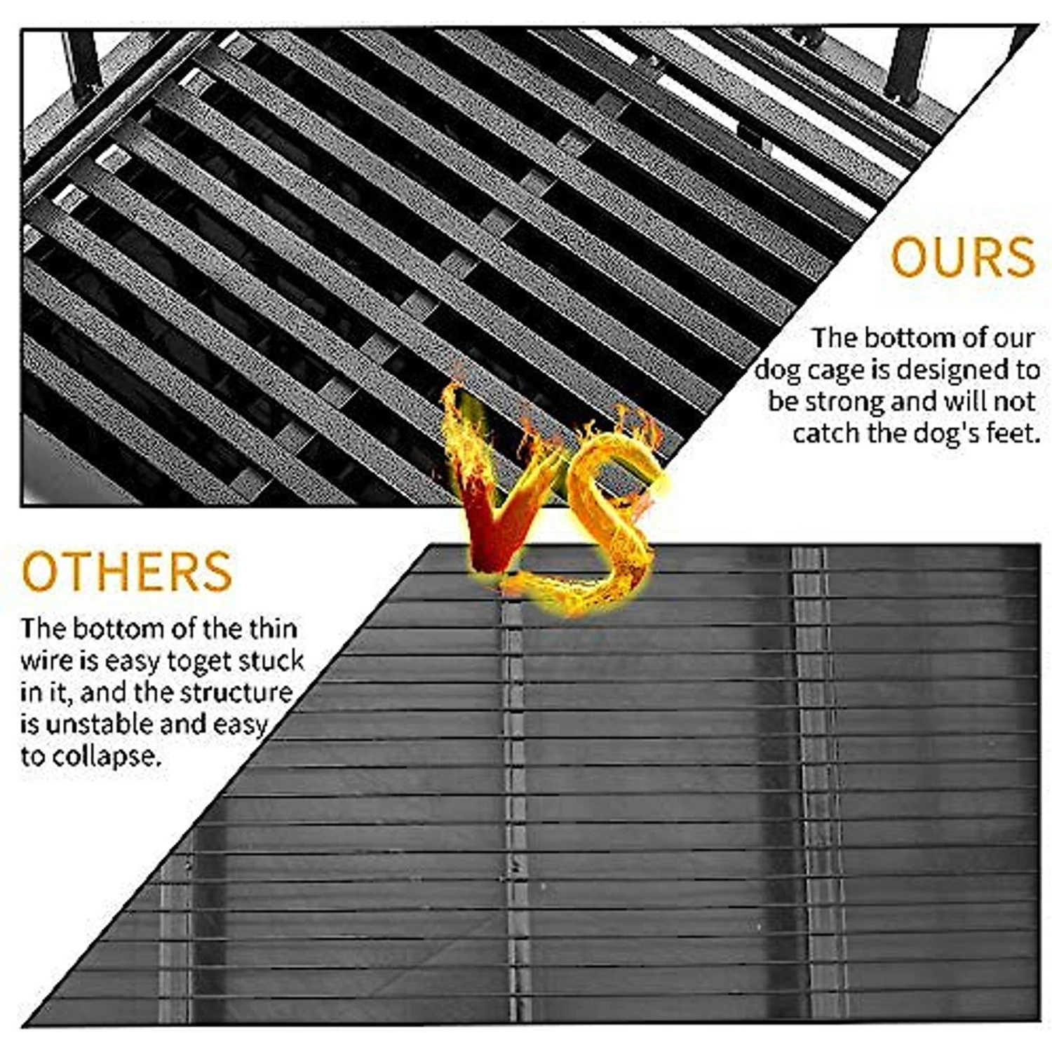 SMONTER Heavy Duty I Shape Dog Crate & Playpen 7 SMONTER Heavy Duty I Shape Dog Crate & Playpen - Image 7