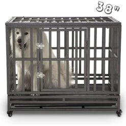 SMONTER Heavy Duty Strong Metal I Shape Dog Crate 9 SMONTER Heavy Duty Strong Metal I Shape Dog Crate -Pup Haven Sales Store 300219 PT2. AC SS1800 V1622122942